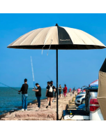 Pipeliners Cloud 8' Khaki Canopy 60MPH Tested Umbrella