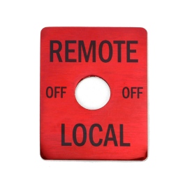 Remote Switch Plate - Red - BW Parts