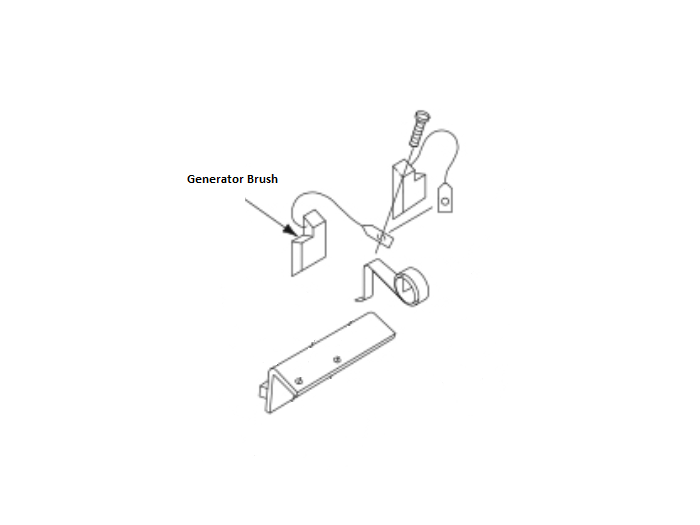 9ST2687 / T2687: Single Lincoln OEM Generator Brush - BW Parts