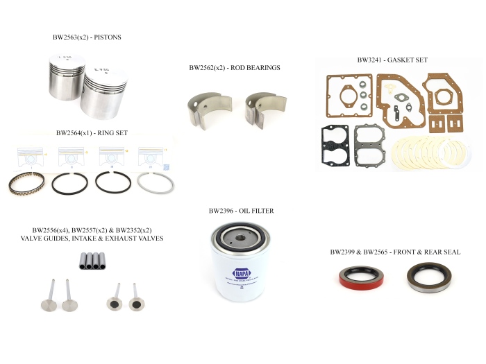 Wisconsin TFD, THD Rebuild Kit (2 Cylinder) BW Parts