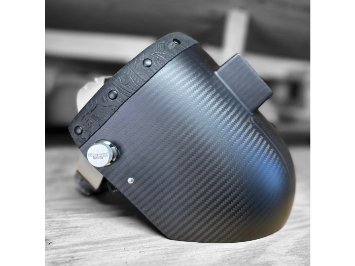 Pipeliners Cloud Carbon Fiber Welding Hood "Chopped Top"No FlipUp