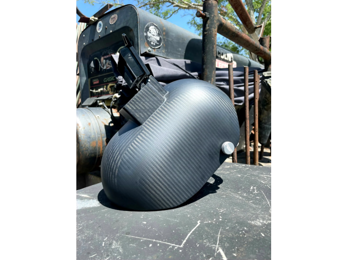 Pipeliners Cloud Carbon Fiber Welding Hood "Trimmed Bottom"BuiltIn