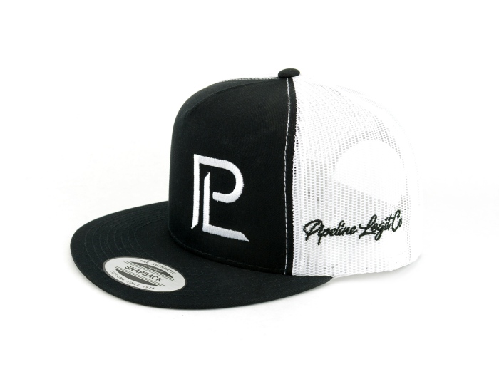 Black Pipeline Legit Hat w/ White 