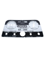 Lincoln SA-200 Black Face Mirrored Gloss Photometal Nameplate\Faceplate (9SL5171 / L5171)