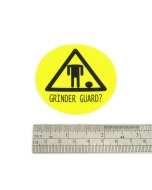 Triangle Grinder Guard Helmet Sticker