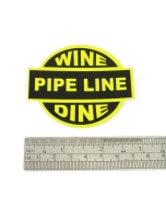 Wine Dine Pipe Line Helmet Sticker