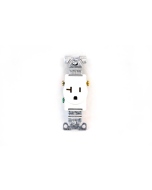 Single Receptacle Outlet WHITE 120-VOLT 20-AMP
