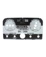 Lincoln SA-200 Black Face Satin Photometal Nameplate\Faceplate (9SL5171 / L5171)