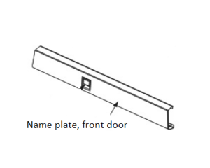 Lincoln OEM Name Plate, Front Door (9SG6288 / G6288)