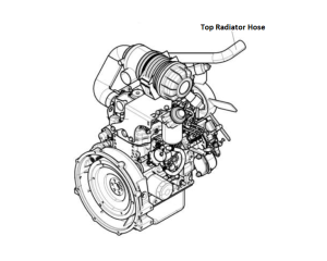 Lincoln OEM Top Radiator Hose (9SL17350 / L17350)