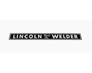 Lincoln Shield Arc Name Plate - Black / Silver