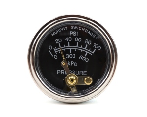 Lincoln SA-250 Murphy Oil Pressure Gauge (0-100 psi) WITHOUT Bypass Button 20P-100