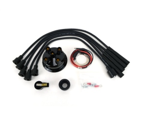 Electronic Ignition Upgrade Kit for Prestolite Distributor (with IBT4705 Tag Number) SA-200 SA-250 F163 includes Cap, Rotor, and Wires