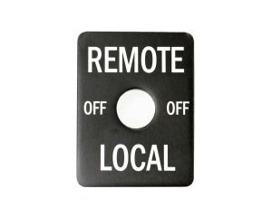 Remote Switch Plate - Black