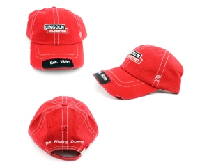 Lincoln Electric Hat (Red Frayed)