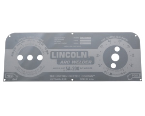 LINCOLN SA-200 Red Face 5-Selector FacePlate M-10926 - Mirrored Stainless Steel