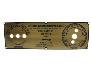 Lincoln SA-200 5-Selector Long Hood Brass Faceplate (9SM8803 / M8803)
