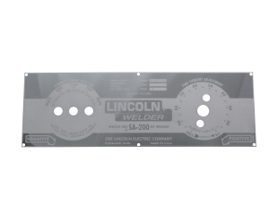 LINCOLN SA-200 Red Face Mirrored STAINLESS STEEL FACEPLATE M8803