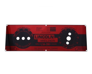 LINCOLN SA-200 Red Face Aluminum Photo-Metal Faceplate M8803