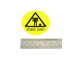 Triangle Grinder Guard Helmet Sticker