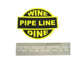 Wine Dine Pipe Line Helmet Sticker