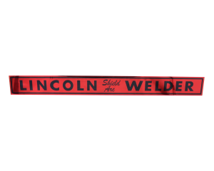 Lincoln Shield Arc Name Plate - Red/Black