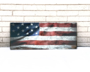 American Flag Door Wrap