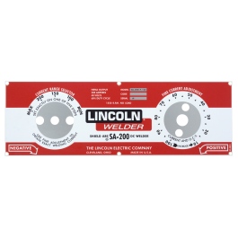 9SM8803 Lincoln SA-200 Faceplate - BW Parts