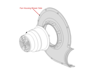 Lincoln OEM Fan Housing Blower Side (9SS23281-19 / S23281-19)