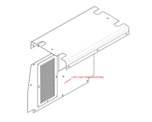 Lincoln OEM Left Case Side Assembly (9SM25356 / M25356)