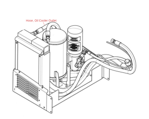 Lincoln OEM Hose, Oil Cooler Outlet (9SG11356-31 / G11356-31)