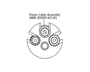 Lincoln OEM Power Cable Assembly (ABB 2600ID-8/2.00) (9SS30698-10 / S30698-10)