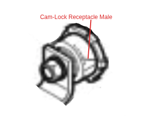 Lincoln OEM Cam-Lock Receptacle Male (9SM27682 / M27682)