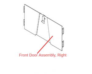Lincoln OEM Front Door Assembly, Right (9SL17345-1 / L17345-1)