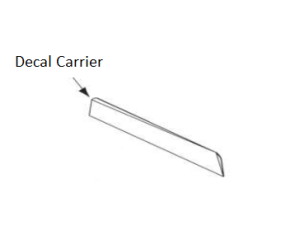 Lincoln OEM Decal Carrier (9SG7105 / G7105)