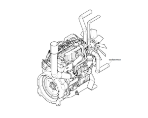 Lincoln OEM Coolant Hose (9SG7363-2 / G7363-2)