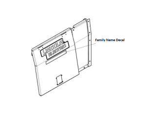 Lincoln OEM Family Name Decal (9SM26362 / M26362)