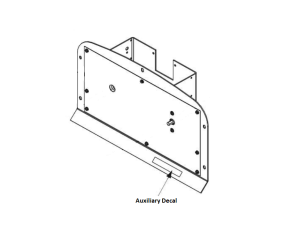 Lincoln OEM Decal, Auxiliary (9SS28232-3 / S28232-3)