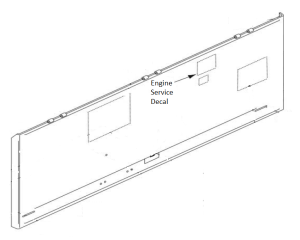 Lincoln OEM Engine Service Decal (9SS29892 / S29892)