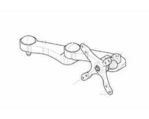 Lincoln OEM Monitor Arm, Long, Basic (9SS31933 / S31933)