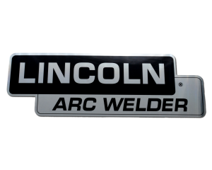 Satin Black Photometal Lincoln Door Decal (9SS27368-6 / S27368-6) (16 Inches)