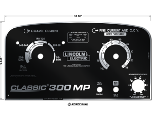 Lincoln Classic 300MP Gloss Black Photometal Faceplate (9SL16926 / L16926)