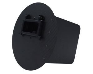 Outlaw Leather Carbon Fiber Pancake Welding Hood with Flip Up - Right Handed