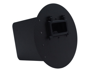 Outlaw Leather Carbon Fiber Pancake Welding Hood with Flip Up - Left Handed