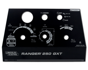 Lincoln Ranger 250 GXT Upper Nameplate - Satin Black Photometal -  - (9SG6782-4)(G6782-4)