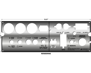 SAE-300 Mirrored Gloss Photometal Lower Plate - L15886 VM