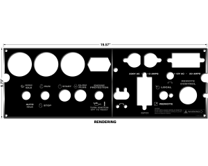 SAE-300 Satin Black Photometal Lower Plate - L15886 VM