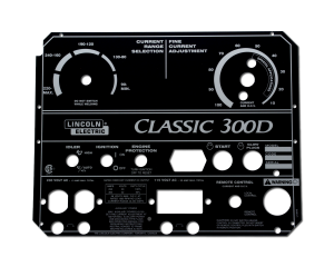 Lincoln Classic 300D Satin Black Photometal Faceplate (9SL10849 / L10849)