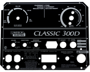 Lincoln Classic 300D Satin Black Photometal Faceplate (9SL10849 / L10849)