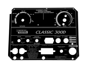 Lincoln Classic 300D Custom Satin Black Faceplate 9SL10849-2 L10849-2